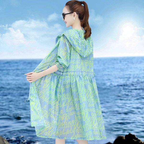women's jackets 2021 women summer long sleeve printed jacket female casual ice silk hooded thin coat outerwear sun protection clothing, Black;brown
women's jackets 2021 women summer long sleeve printed jacket female casual ice silk hooded thin coat outerwear sun protection clothing, Black;brown
