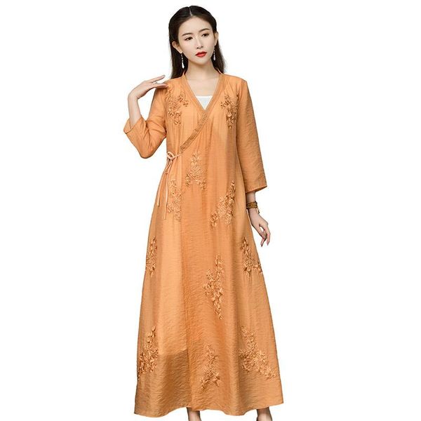 casual dresses plus size 2xl women's vintage dress ethnic style tang suit hanfu cheongsam embroidery 2021 summer ladies, Black;gray
casual dresses plus size 2xl women's vintage dress ethnic style tang suit hanfu cheongsam embroidery 2021 summer ladies, Black;gray