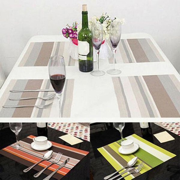 mats & pads waterproof home decor striped table mat colorful eco-friendly bowl coasters slip-resistant pvc placemat modern disc
mats & pads waterproof home decor striped table mat colorful eco-friendly bowl coasters slip-resistant pvc placemat modern disc