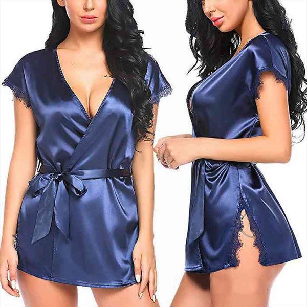 satin robe female kimono lingerie sleepwear silky bridal wedding casual nightgown night dress bathrobe gow peignoir, Black;red
satin robe female kimono lingerie sleepwear silky bridal wedding casual nightgown night dress bathrobe gow peignoir, Black;red