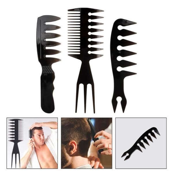 hair brushes 3pcs male barbershop combs salon hand-held portable detangle, Silver
hair brushes 3pcs male barbershop combs salon hand-held portable detangle, Silver