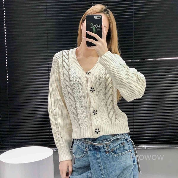 knits crop sweater women fashion short jackets o neck beaded crystal buttons coarse needle knitted cardigan, White
knits crop sweater women fashion short jackets o neck beaded crystal buttons coarse needle knitted cardigan, White
