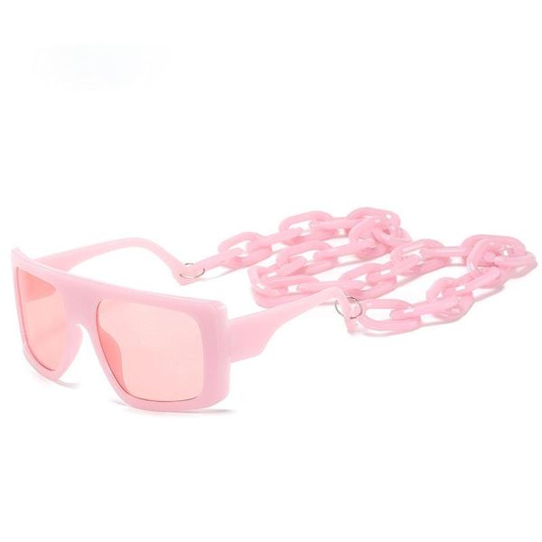 sunglasses oversized square women fashion jelly color big frame chain decoration eyewear vintage men sun glasses shades, White;black
sunglasses oversized square women fashion jelly color big frame chain decoration eyewear vintage men sun glasses shades, White;black