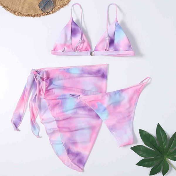 new three pieces set tie-dye swimwear women swimsuit female bikini with sarong bathing suit beachwear swim ladyin
new three pieces set tie-dye swimwear women swimsuit female bikini with sarong bathing suit beachwear swim ladyin