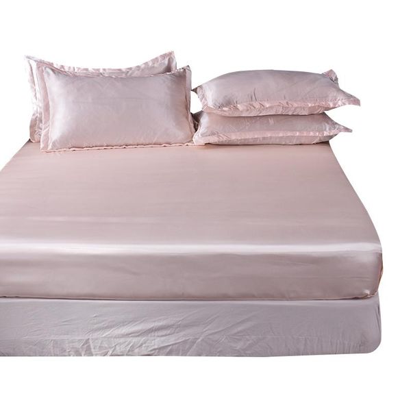 sheets & sets light pink satin ice silk fitted sheet bed mattress cover elastic with band single double queen size women luxury bedsheet
sheets & sets light pink satin ice silk fitted sheet bed mattress cover elastic with band single double queen size women luxury bedsheet