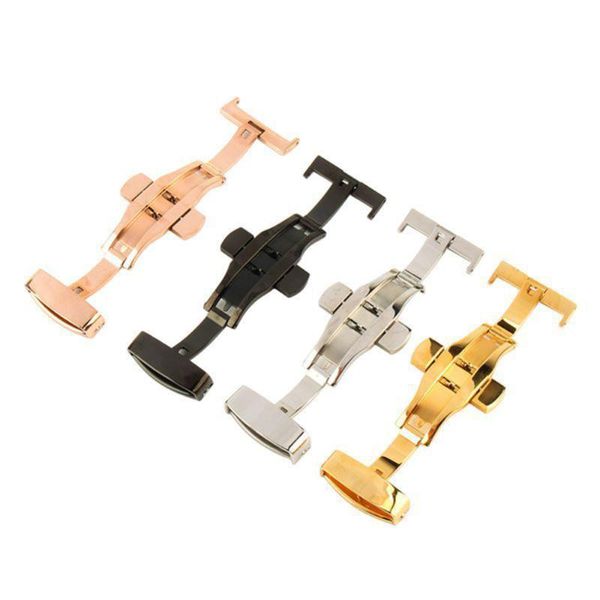 watch bands stainless steel buckle double push button deployment clasp for band strap 14mm (rose gold), Black;brown
watch bands stainless steel buckle double push button deployment clasp for band strap 14mm (rose gold), Black;brown
