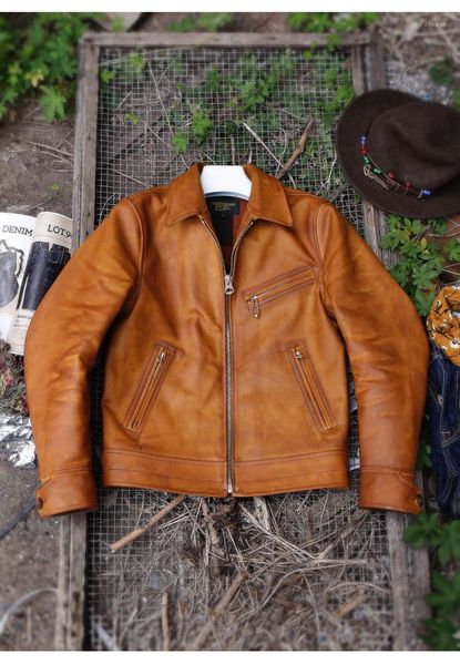 men's leather & faux yr.brand classic 1.3mm thick oil cowhide jacket,man brown slim genuine coat,vintage biker clothes, Black 
men's leather & faux yr.brand classic 1.3mm thick oil cowhide jacket,man brown slim genuine coat,vintage biker clothes, Black