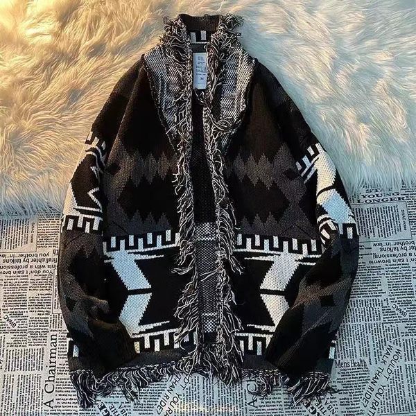 men's hoodies & sweatshirts fall 2012 lazy style sweaters men and women loose cardigans street retro rip cat beard knit long sleeve jap, Black 
men's hoodies & sweatshirts fall 2012 lazy style sweaters men and women loose cardigans street retro rip cat beard knit long sleeve jap, Black