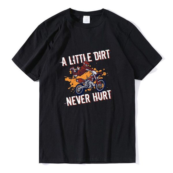 men's t-shirts oversized cotton tee motocross a little dirt never hurt bike funny summer tees t-shirt, White;black
men's t-shirts oversized cotton tee motocross a little dirt never hurt bike funny summer tees t-shirt, White;black