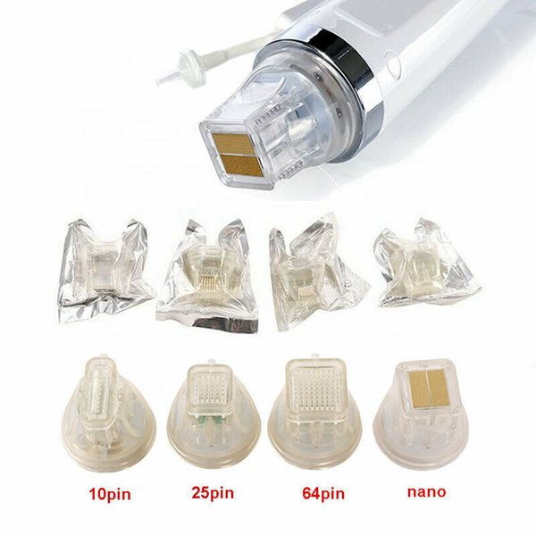 Image of DHL Disposable replacement 10/25/64/nano pin head gold cartridge fractional RF microneedle microneedling machine cartridges tips