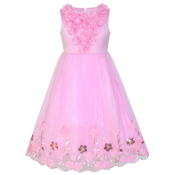 girl's dresses flower girls dress pink sequin 3d flowers 2021 summer princess wedding party kids clothes pageant sundress vestidos, Red;yellow
girl's dresses flower girls dress pink sequin 3d flowers 2021 summer princess wedding party kids clothes pageant sundress vestidos, Red;yellow