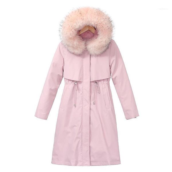 women's down & parkas 2021 winter padded jacket long waist thickened large fur collar coat jacket1, Black
women's down & parkas 2021 winter padded jacket long waist thickened large fur collar coat jacket1, Black