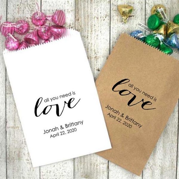 gift wrap custom favor bags for cookie, cake, donuts - personalized wedding candy buffet- all you need is love- food safe
gift wrap custom favor bags for cookie, cake, donuts - personalized wedding candy buffet- all you need is love- food safe
