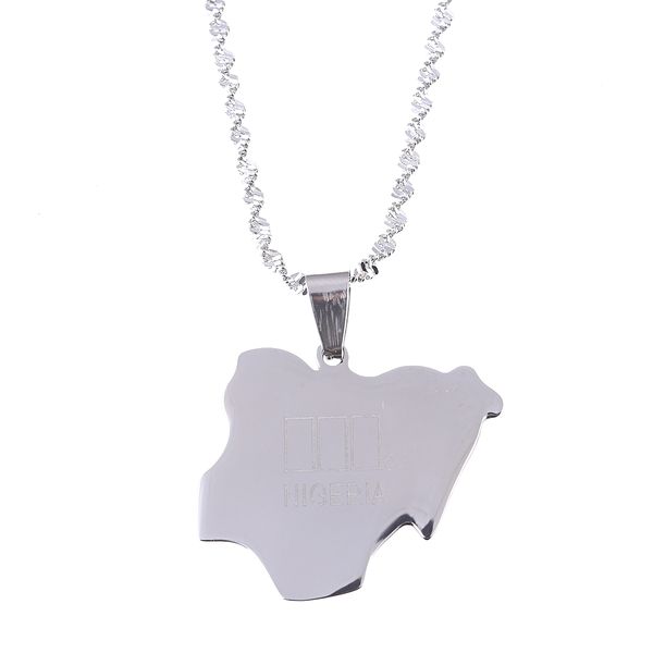 stainless steel nigeria map flag pendant necklaces fashion gold color nigerians maps jewelry, Silver
stainless steel nigeria map flag pendant necklaces fashion gold color nigerians maps jewelry, Silver