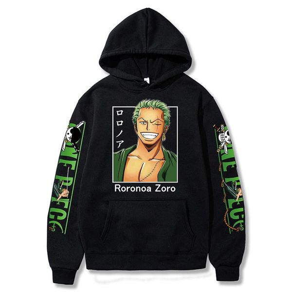 men's hoodies & sweatshirts anime one piece roronoa zoro printed clothes harajuku streetwear sweatshirt fashion casual pullover, Black
men's hoodies & sweatshirts anime one piece roronoa zoro printed clothes harajuku streetwear sweatshirt fashion casual pullover, Black