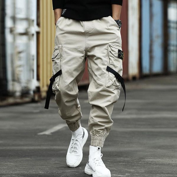 men's pants 2021 fashion big pocket cargo streetwear joggers men camouflage military harerm trousers hip hop, Black 
men's pants 2021 fashion big pocket cargo streetwear joggers men camouflage military harerm trousers hip hop, Black