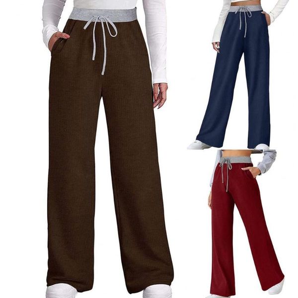 running pants soft fabulous long lady sweatpants drawstring mid waist for jogging, Black;blue
running pants soft fabulous long lady sweatpants drawstring mid waist for jogging, Black;blue