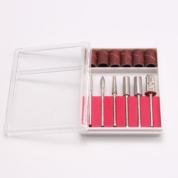 nail art equipment 6pcs/set different model drill with sand paper stainless steel sanding head manicure tool grinding, Silver
nail art equipment 6pcs/set different model drill with sand paper stainless steel sanding head manicure tool grinding, Silver