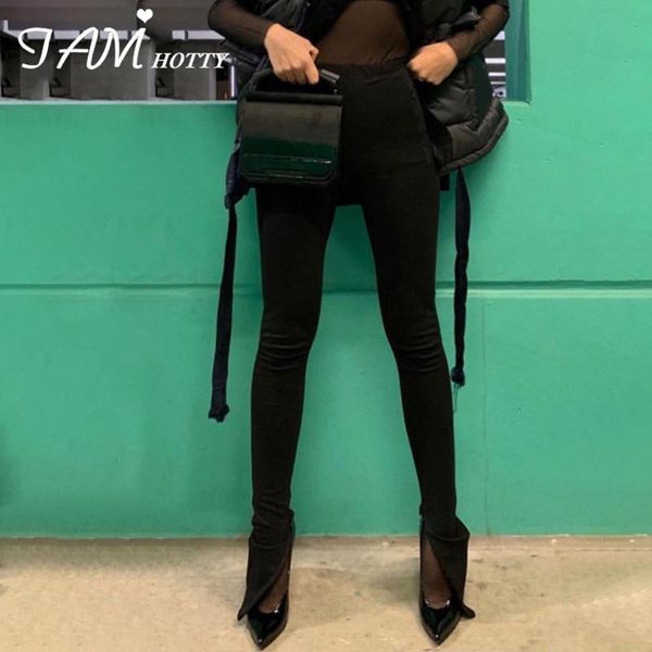 women's pants & capris slit skinny pencil capri women solid high waist leggings all-match elastic sportswear casual sweatpants korean i, Black;white
women's pants & capris slit skinny pencil capri women solid high waist leggings all-match elastic sportswear casual sweatpants korean i, Black;white