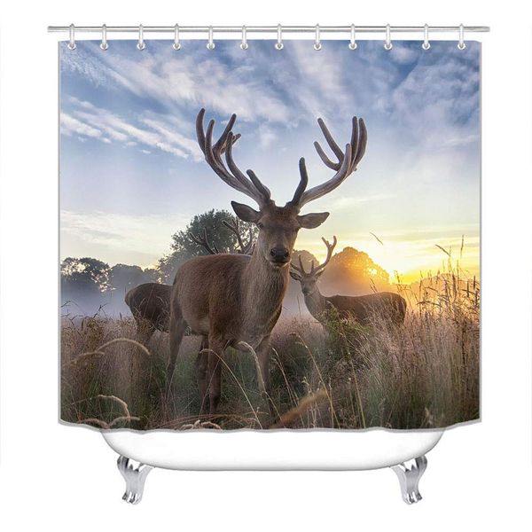 foggy forest deer shower curtain,image of pine forest family deer,with 12 hooks,72''w,72''l,washable and quick-drying
foggy forest deer shower curtain,image of pine forest family deer,with 12 hooks,72''w,72''l,washable and quick-drying