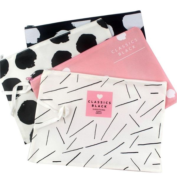 business card files 4 pcs/lot wave dot a4 big capacity document bag briefcase zipper file folder for papers stationery student gift
business card files 4 pcs/lot wave dot a4 big capacity document bag briefcase zipper file folder for papers stationery student gift