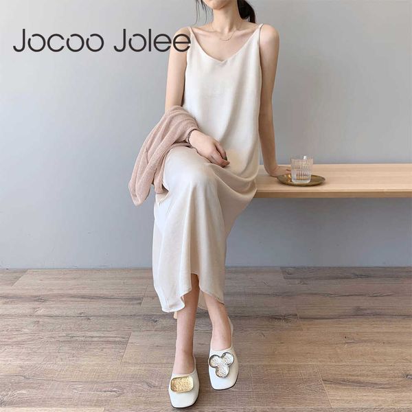 jocoo jolee satin camisole elastic female home beach dress women luxury shiny tank dress vintage imitation silk dress 210619, Black;gray
jocoo jolee satin camisole elastic female home beach dress women luxury shiny tank dress vintage imitation silk dress 210619, Black;gray