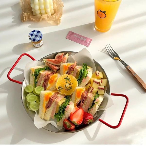 dishes & plates spanish stainless steel double handle seafood pot rice korean western plate household picnic pan snack tray
dishes & plates spanish stainless steel double handle seafood pot rice korean western plate household picnic pan snack tray