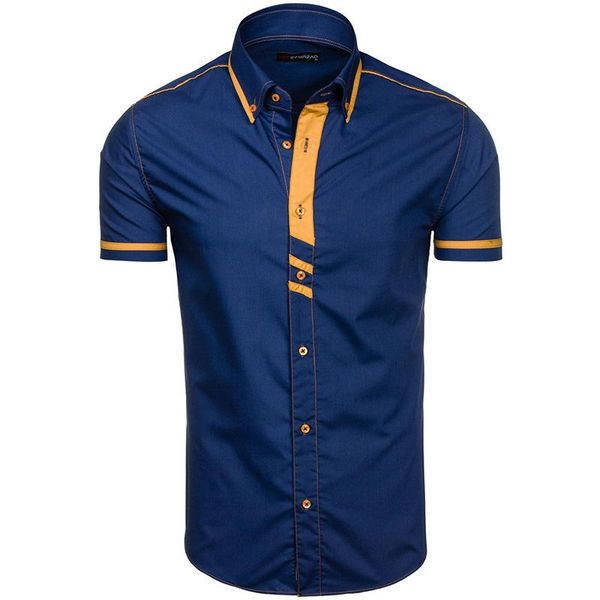 men's casual shirts zogaa summer mens short sleeve contrast color smart dress breathable business fashion shirt men, White;black
men's casual shirts zogaa summer mens short sleeve contrast color smart dress breathable business fashion shirt men, White;black