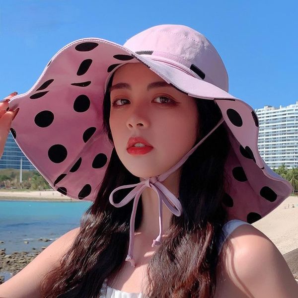 arrival vinyl fisherman hat with big brim and dots double-sided wear girls summer sun fashion beach motorcycle cap wide hats, Blue;gray
arrival vinyl fisherman hat with big brim and dots double-sided wear girls summer sun fashion beach motorcycle cap wide hats, Blue;gray