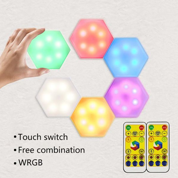pieces diy wall lamp touch switch quantum led hexagonal lamps modular creative decoration lampara
pieces diy wall lamp touch switch quantum led hexagonal lamps modular creative decoration lampara