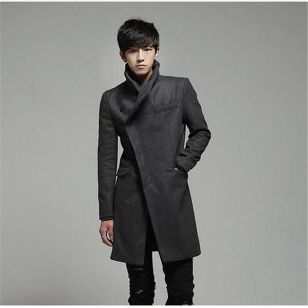 men's trench coats winter korea style mens coat 2021 fashion designer unique oblique single-breasted men long plus size, Tan;black
men's trench coats winter korea style mens coat 2021 fashion designer unique oblique single-breasted men long plus size, Tan;black