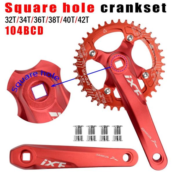 bike heels & chainwheels ixf square hole bicycle crank sprocket 104bcd mountain aluminum alloy with bottom 170mm black 32t 34t 36t 38t
bike heels & chainwheels ixf square hole bicycle crank sprocket 104bcd mountain aluminum alloy with bottom 170mm black 32t 34t 36t 38t