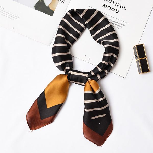 scarves 70*70cm women striped square scarf imitated silk triangle stewardess hostess ladies office neckerchief foulard bandana, Blue;gray
scarves 70*70cm women striped square scarf imitated silk triangle stewardess hostess ladies office neckerchief foulard bandana, Blue;gray
