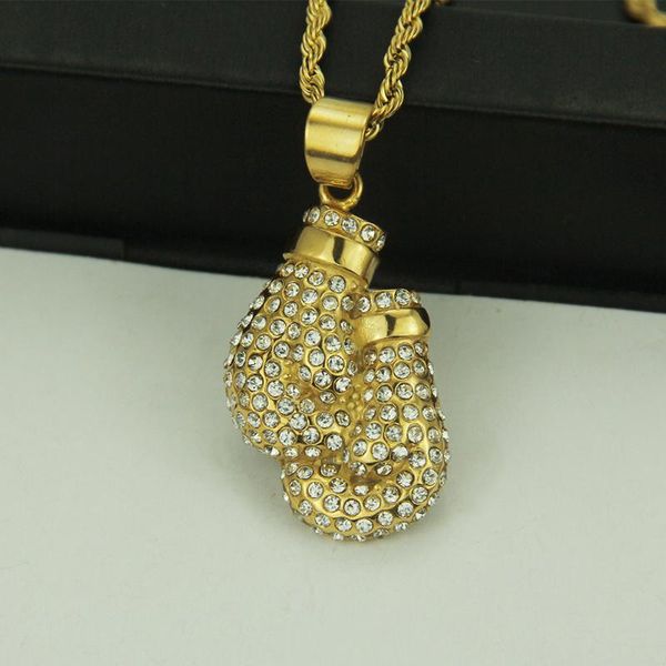pendant necklaces retro boxing gloves necklace fashion men long chain gold color iced cubic zircon for boys jewelry gifts, Silver
pendant necklaces retro boxing gloves necklace fashion men long chain gold color iced cubic zircon for boys jewelry gifts, Silver