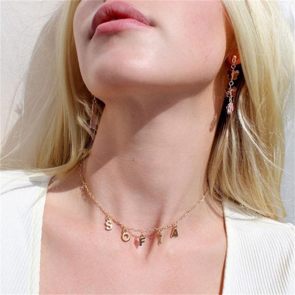chains fashion 26 english letter necklace for women star cross couple crystal pendant custom female necklaces body jewelry on the neck, Silver
chains fashion 26 english letter necklace for women star cross couple crystal pendant custom female necklaces body jewelry on the neck, Silver