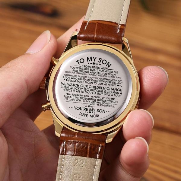 wristwatches to my son steel sports waterproof men watches leisure male wrist calendar 24-hours dail analog, Slivery;brown
wristwatches to my son steel sports waterproof men watches leisure male wrist calendar 24-hours dail analog, Slivery;brown