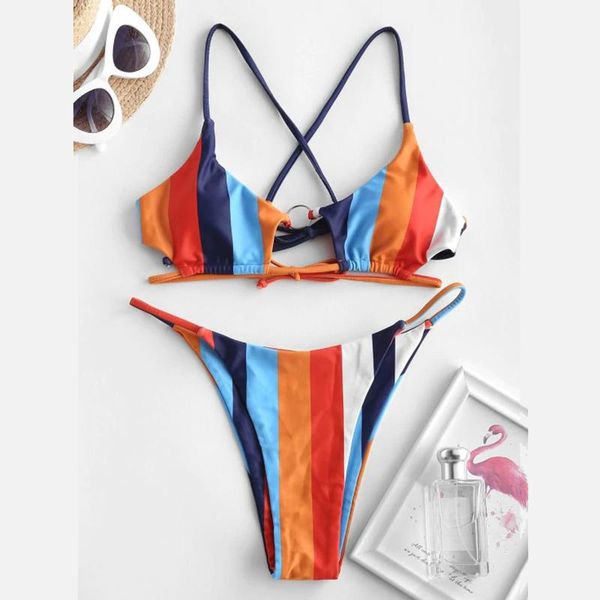 bikinis set women colorful print colorblock striped o-ring beachwear bikini swimwear bohemian style women's, White;black
bikinis set women colorful print colorblock striped o-ring beachwear bikini swimwear bohemian style women's, White;black