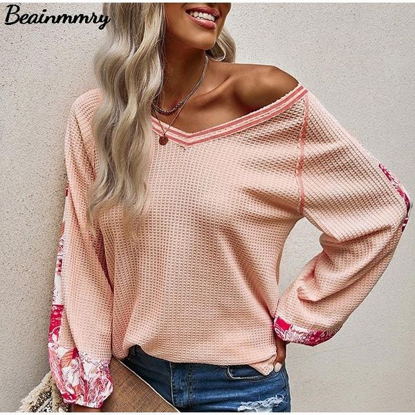 women's blouses & shirts women fashion v neck floral print long sleeve blouse 2021 spring and autumn female casual pullover, White
women's blouses & shirts women fashion v neck floral print long sleeve blouse 2021 spring and autumn female casual pullover, White