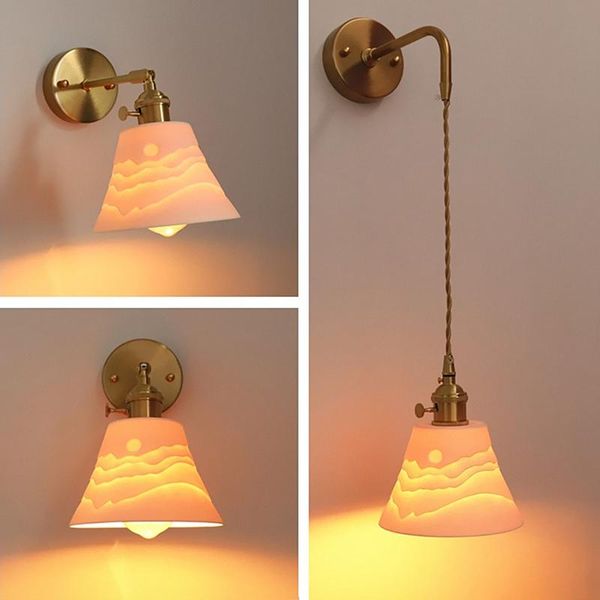 copper nordic led wall light with switch ceramics lamp for home living room decorations bedroom e27
copper nordic led wall light with switch ceramics lamp for home living room decorations bedroom e27