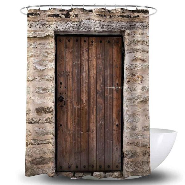 creative retro wooden door digital print shower curtain 3d fabric waterproof polyester with hook curtains
creative retro wooden door digital print shower curtain 3d fabric waterproof polyester with hook curtains