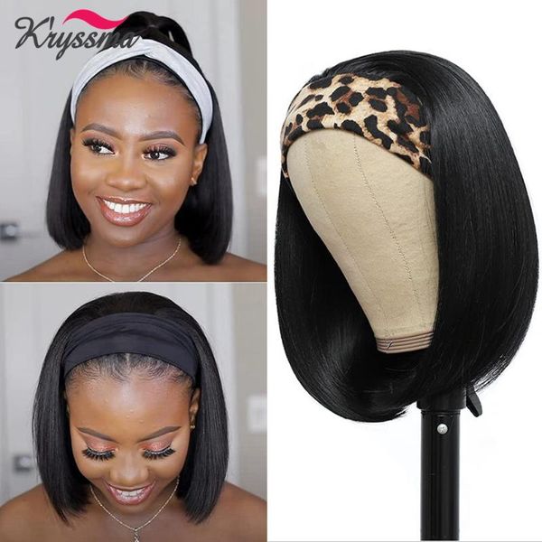 synthetic wigs kryssma straight bob headband wig women's short natural black hair brown blonde highlight
synthetic wigs kryssma straight bob headband wig women's short natural black hair brown blonde highlight