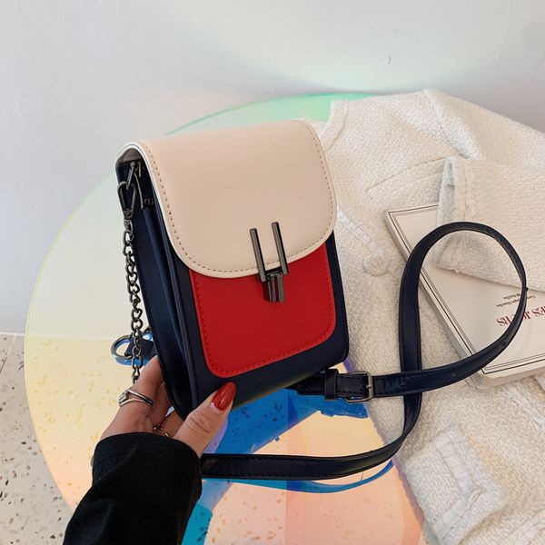 mini women's 2021 new design feeling contrast color splicing mobile phone bag damp foreign style lock single shoulder messenger bag
mini women's 2021 new design feeling contrast color splicing mobile phone bag damp foreign style lock single shoulder messenger bag