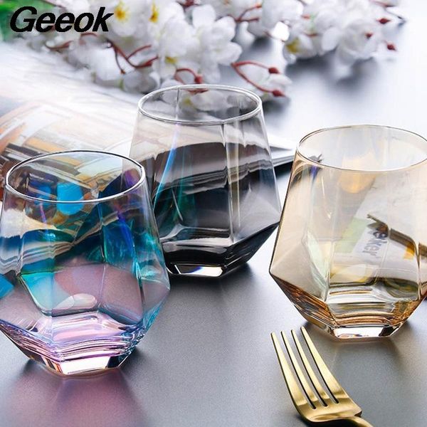 diamond hexagonal glass cup transparent whiskey cocktail beer household non-slip water for coffee milk wine glasses
diamond hexagonal glass cup transparent whiskey cocktail beer household non-slip water for coffee milk wine glasses