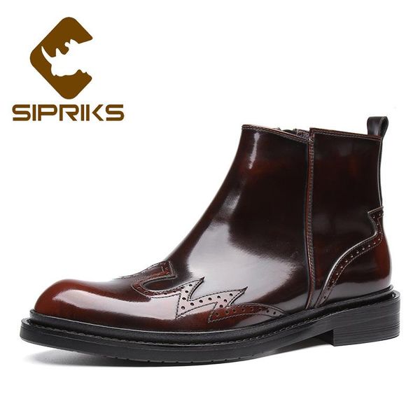 boots sipriks mens patent leather zip fashion classic shiny ankle boot red brown rubber male cowboy retro footwear shoes, Black
boots sipriks mens patent leather zip fashion classic shiny ankle boot red brown rubber male cowboy retro footwear shoes, Black