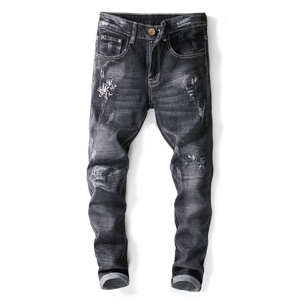 2020 new streetwear jeans homme pencil biker denim pants embroidery skinny jeans men x0621, Blue
2020 new streetwear jeans homme pencil biker denim pants embroidery skinny jeans men x0621, Blue