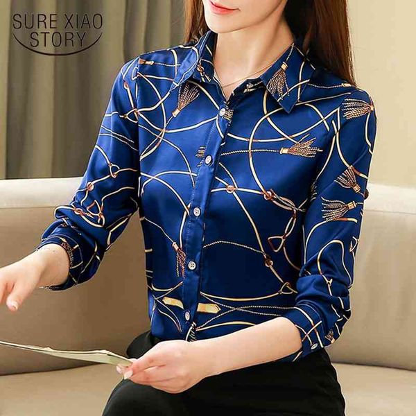 blusa silk shirt women's korean autumn long sleeve casual cardigan print women blouse and chemisier femme 8185 210528, White
blusa silk shirt women's korean autumn long sleeve casual cardigan print women blouse and chemisier femme 8185 210528, White