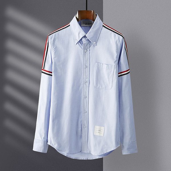 design clothing oxford spinning and wo long sleeve casual slim shoulder ribbon fashion men's shirt, White;black
design clothing oxford spinning and wo long sleeve casual slim shoulder ribbon fashion men's shirt, White;black