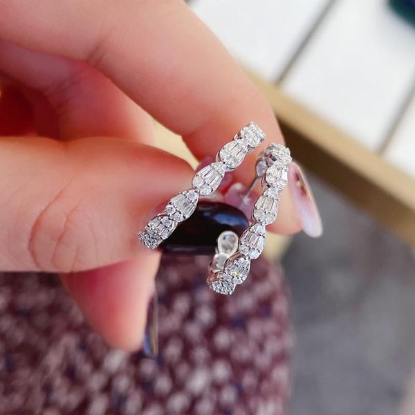 hoop & huggie charm silver color white zircon earrings dainty small female minimalist crystal for women wedding jewelry, Golden;silver
hoop & huggie charm silver color white zircon earrings dainty small female minimalist crystal for women wedding jewelry, Golden;silver