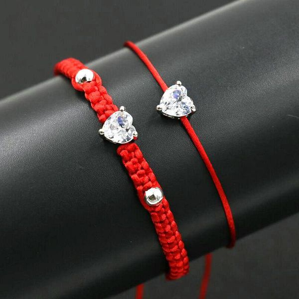 charm bracelets bppccr 2pcs/set shiny love heart crystal bracelet red rope thread braid for women silver color lucky jewelry pulsears, Golden;silver
charm bracelets bppccr 2pcs/set shiny love heart crystal bracelet red rope thread braid for women silver color lucky jewelry pulsears, Golden;silver