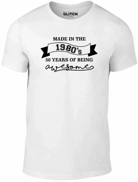 Made In The 80s Men's T-Shirt Years Decade Born Birthday Present Gift Birth, White;black
Made In The 80s Men's T-Shirt Years Decade Born Birthday Present Gift Birth, White;black